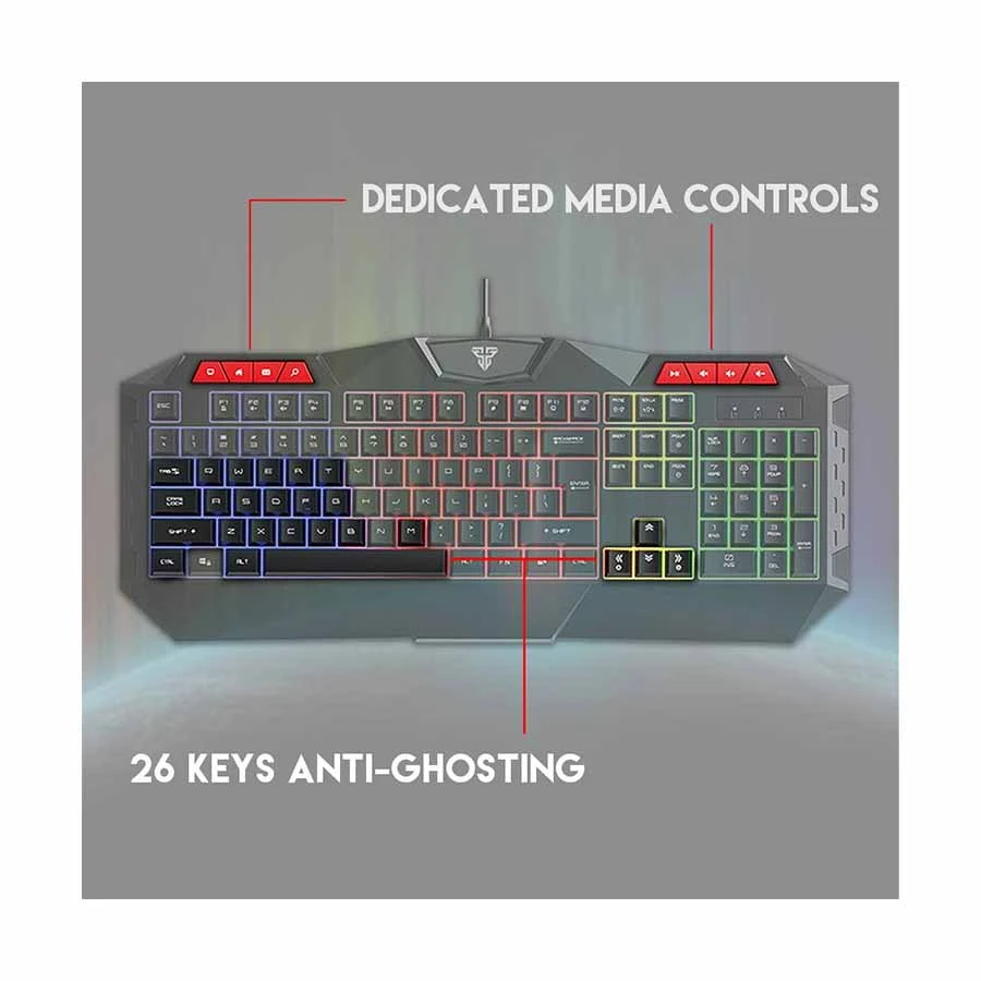 Fantech P31 Usb Wired Gaming Keyboard, Mouse &Amp; Mouse Pad Combo D