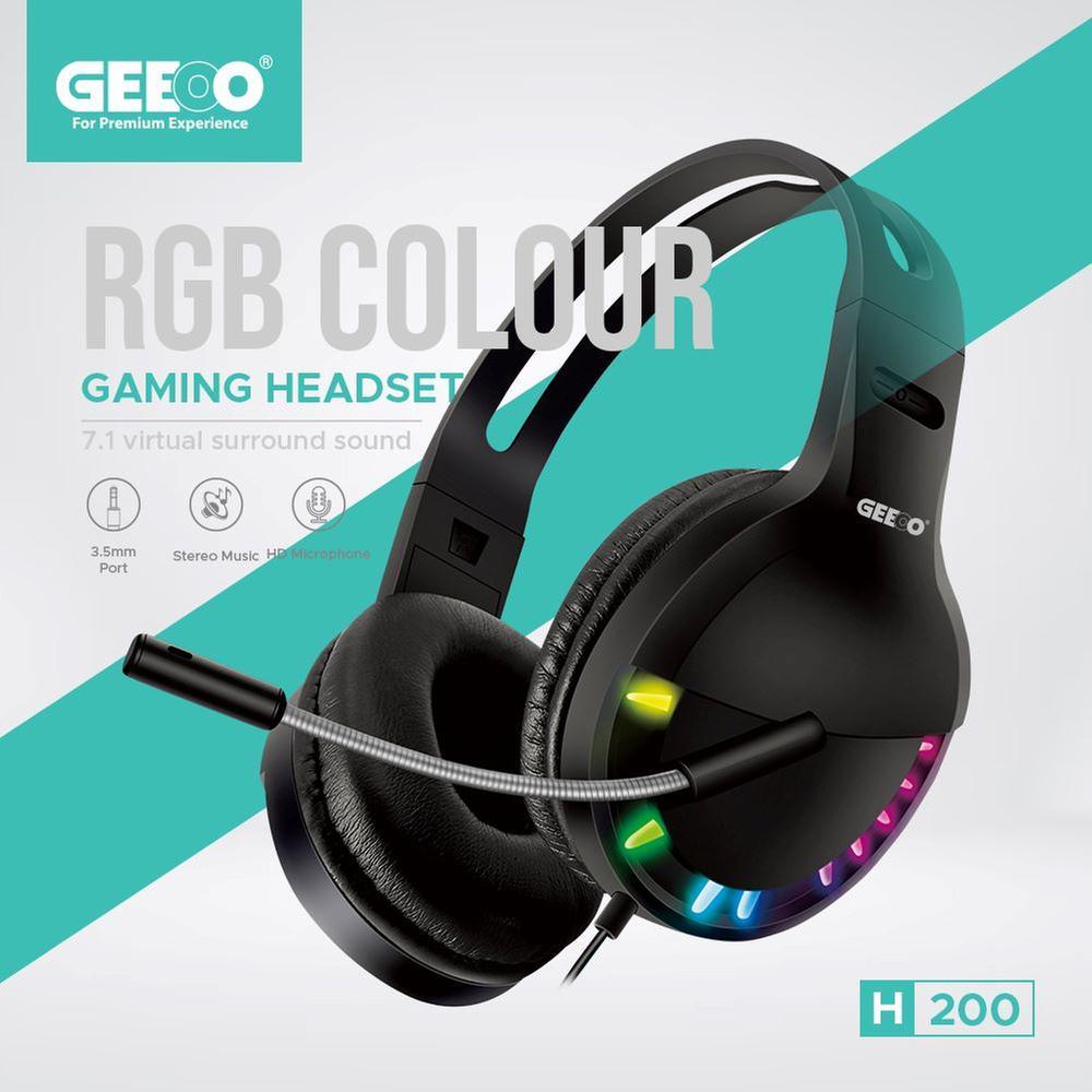 Geeoo H200 Rgb Color Gaming Headphone A