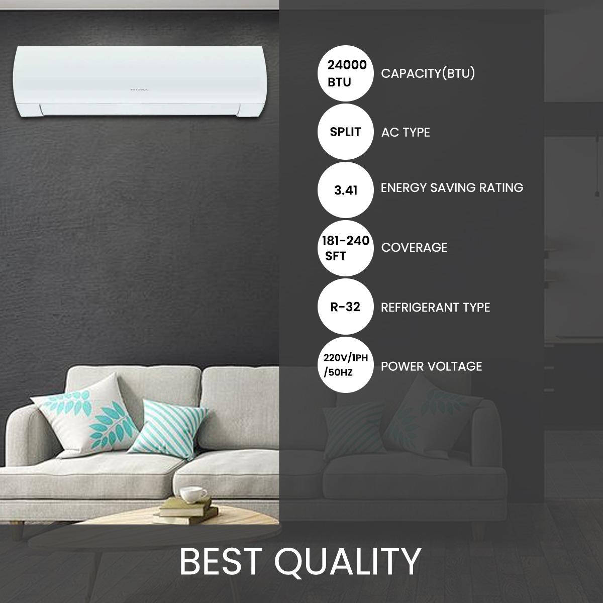 Gree Gs 24Xfv32 Fairy Split Type 2 0 Ton Inverter Air Conditioner A