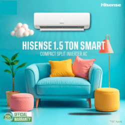 HISENSE AS18TW4RGSKB02DU 1.5 Ton Split Inverter AC With Self Clean
