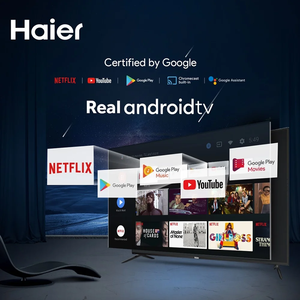Haier H43P7Ux Official 43 Hqled Smart Google Tv B