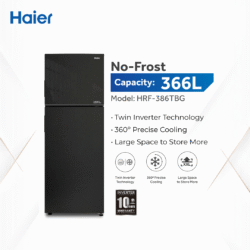 Haier HRF 386TBG 366L No Frost Refrigerator