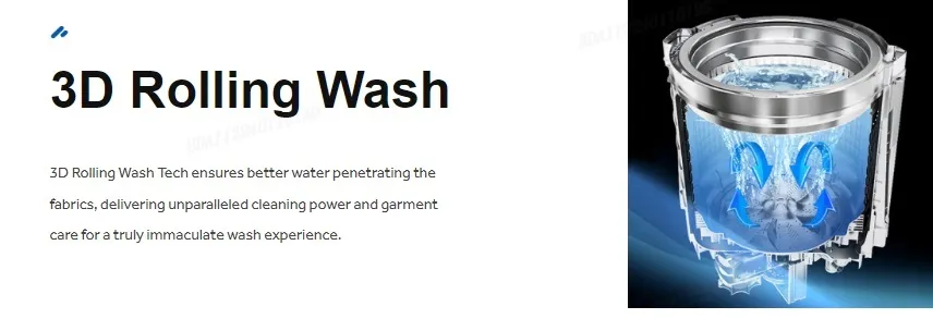 Haier Hwm120 316S6 12 Kg Top Loading Washing Machine Air Dry Fresh Air System Near Zero Water Pressure Nzp B