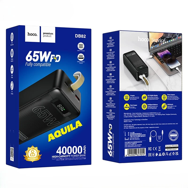 Hoco Db82 Pd 65W 40000Mah Power Bank C