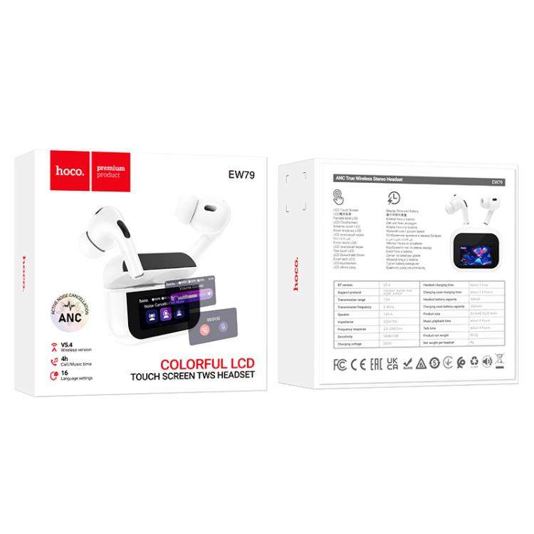 Hoco Ew79 Bright True Wireless Anc Touch Screen Bluetooth Earbuds D Hoco Ew79 Bright True Wireless Anc Touch Screen Bluetooth Earbuds D