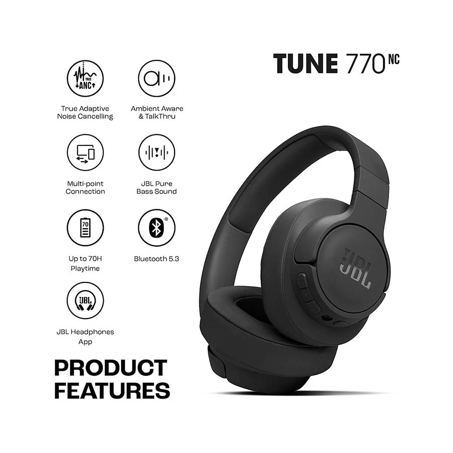 Jbl Tune 770Nc Wireless Over Ear Headphone A
