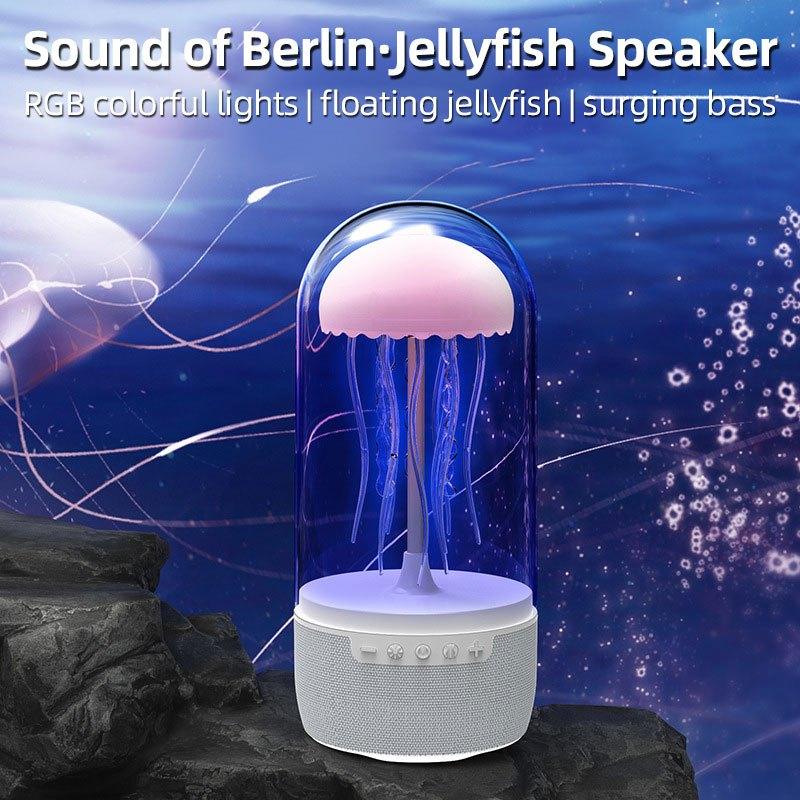 Max 113 Creative Bluetooth Jellyfish Speaker With Colorful Octopus Lights C