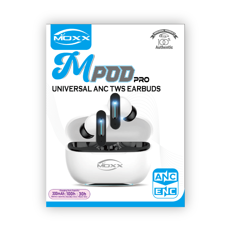 Moxx Mpod Pro Anc True Wireless Earbuds A Moxx Mpod Pro Anc True Wireless Earbuds A