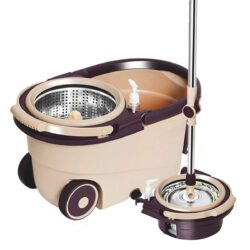 Make Cleaning a Breeze 360 Degree Floor Cleaning Spin Mop with Wheels & Mop Bucket Set