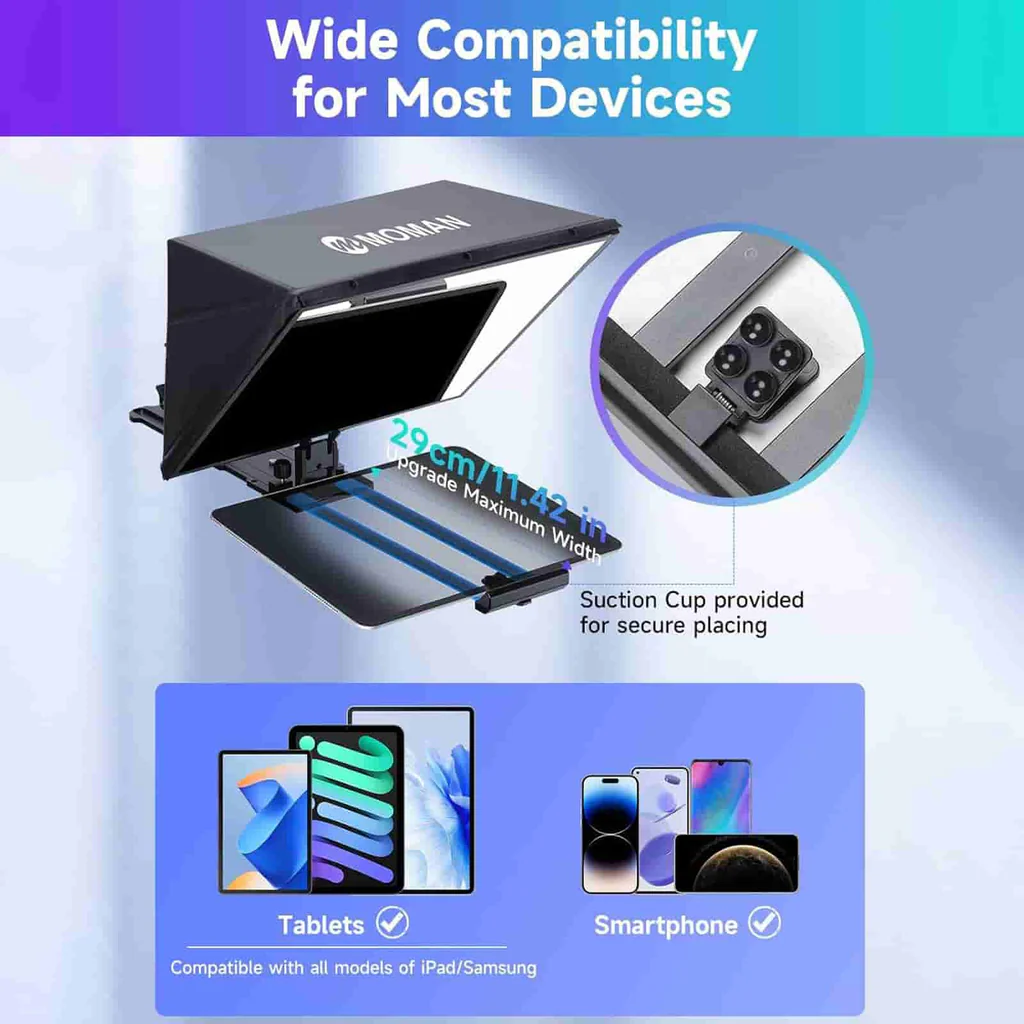 Moman Mt16 Video Camera Teleprompter A Moman Mt16 Video Camera Teleprompter A