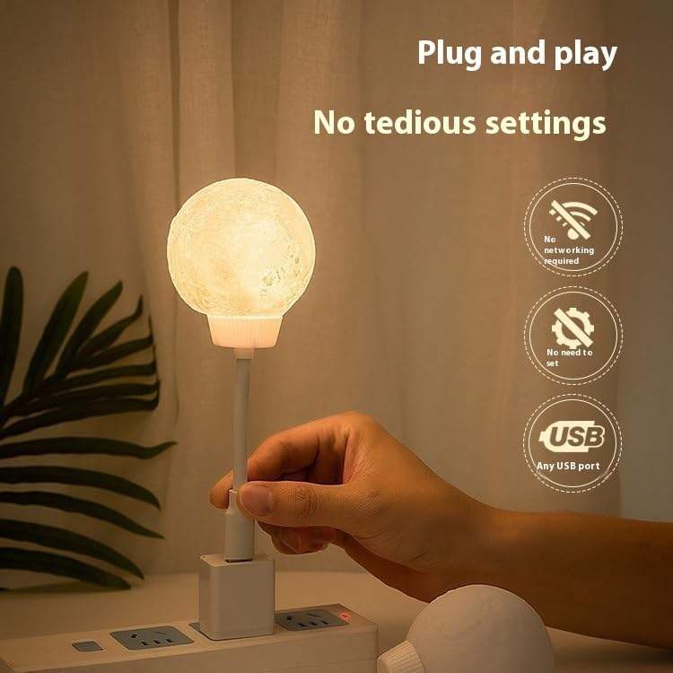 Moon Light Voice Controlled Led Lamp A