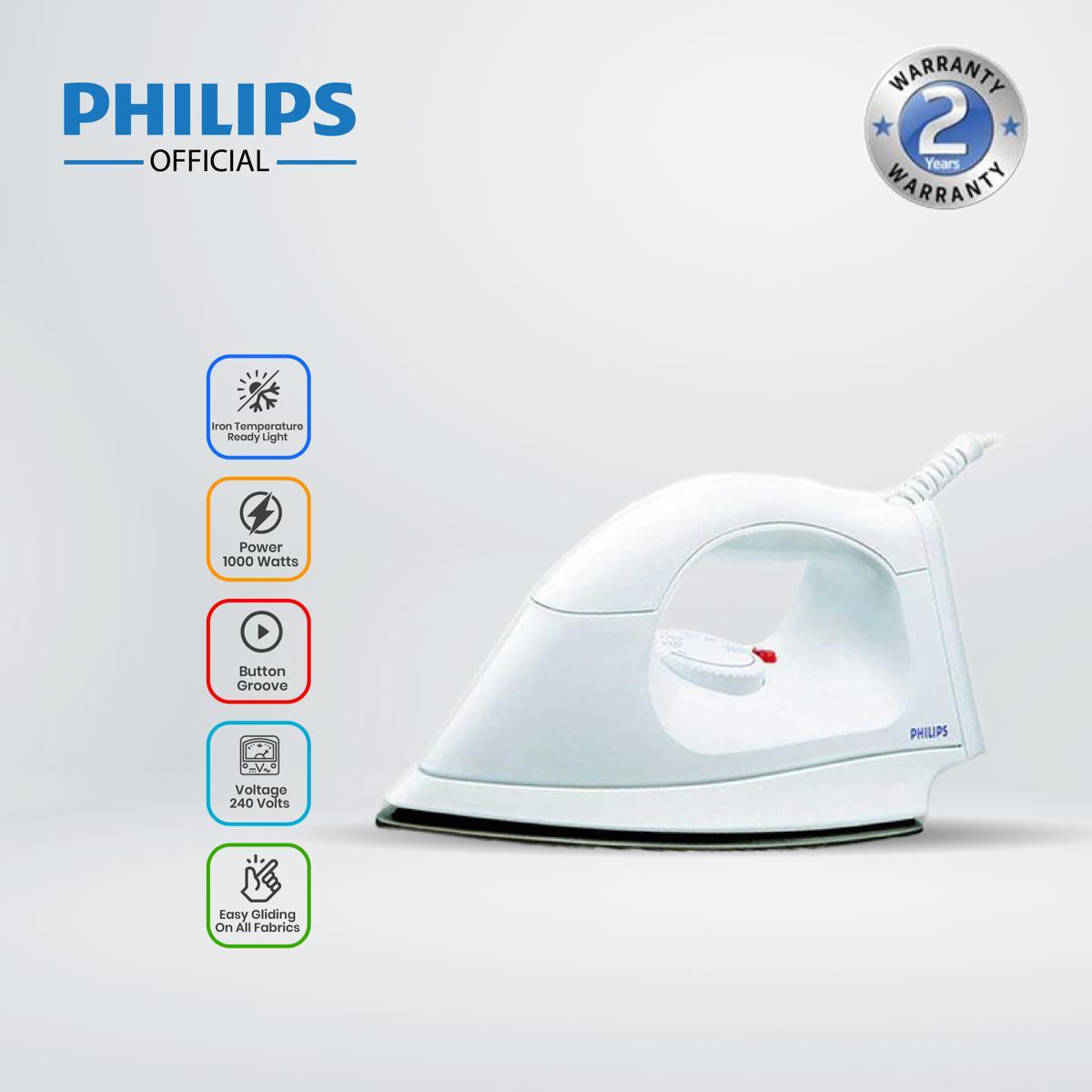 Philips Hi113 28 Classic 1000 Watt Dry Iron A Philips Hi113 28 Classic 1000 Watt Dry Iron A