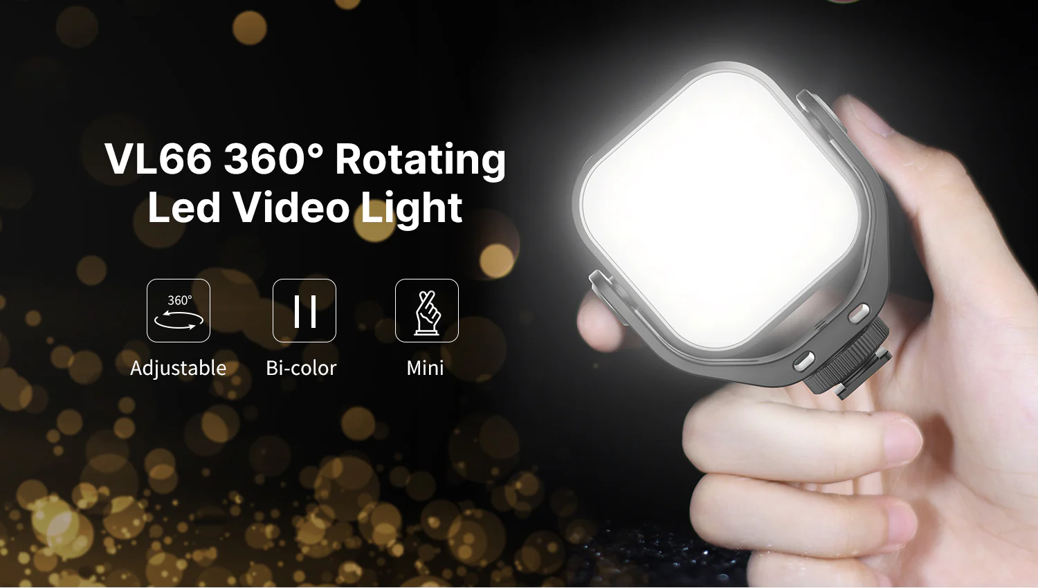 Ulanzi Vijim Vl66 360° Rotatable Led Video Light A