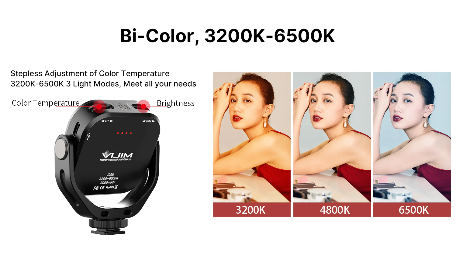 Ulanzi Vijim Vl66 360° Rotatable Led Video Light D