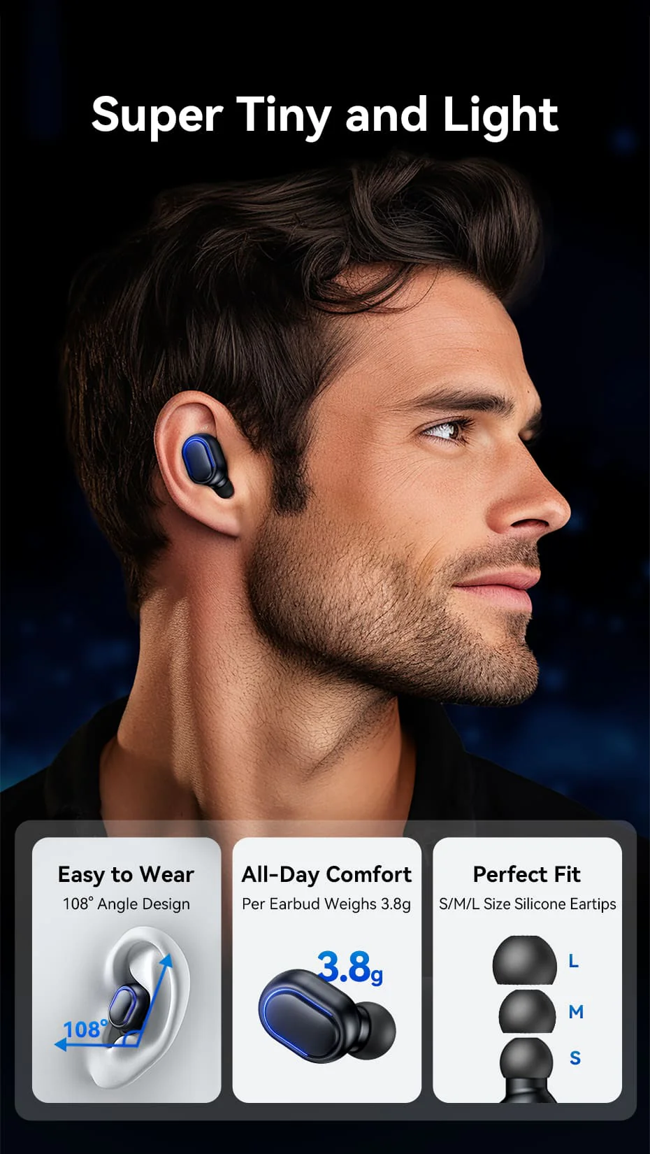 Vention F12B0 True Wireless Bluetooth Earbuds C