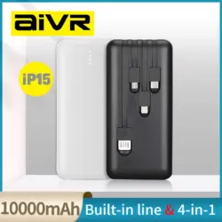 AIVR iP15 10000mAh 4 in 1 Fast Charging Power Bank ng