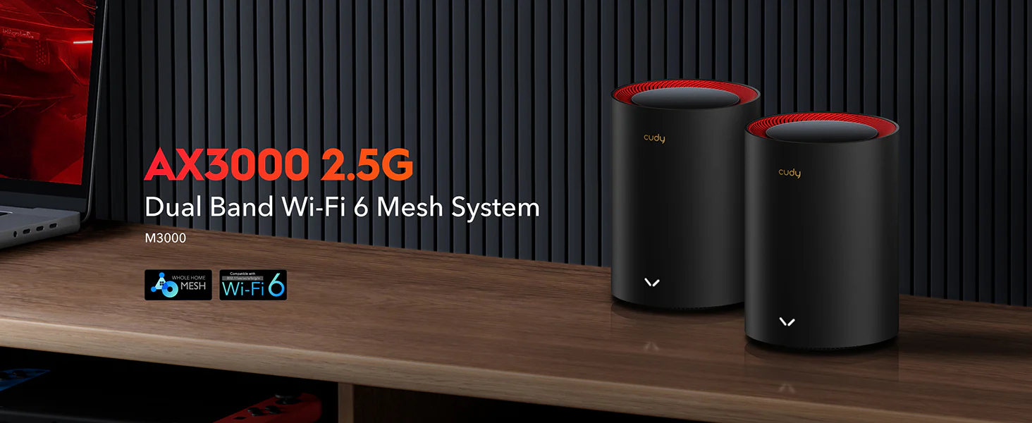 Cudy M3000 Ax3000 2 5G Dual Band Wi Fi 6 Mesh Router 1
