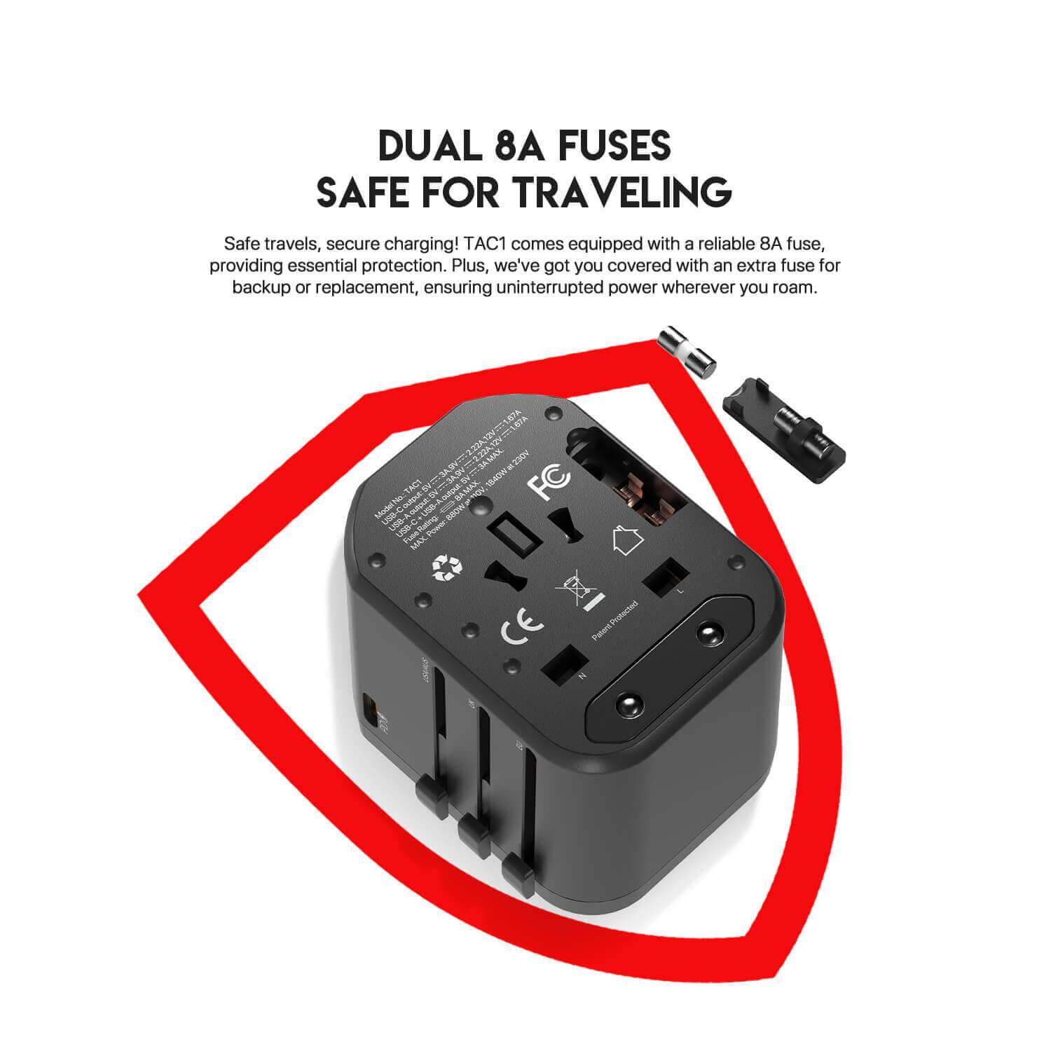 Fantech Powercube Tac1 Travel Multi Adapter Aa Fantech Powercube Tac1 Travel Multi Adapter Aa