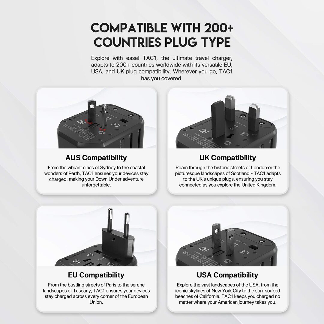 Fantech Powercube Tac1 Travel Multi Adapter E Fantech Powercube Tac1 Travel Multi Adapter E