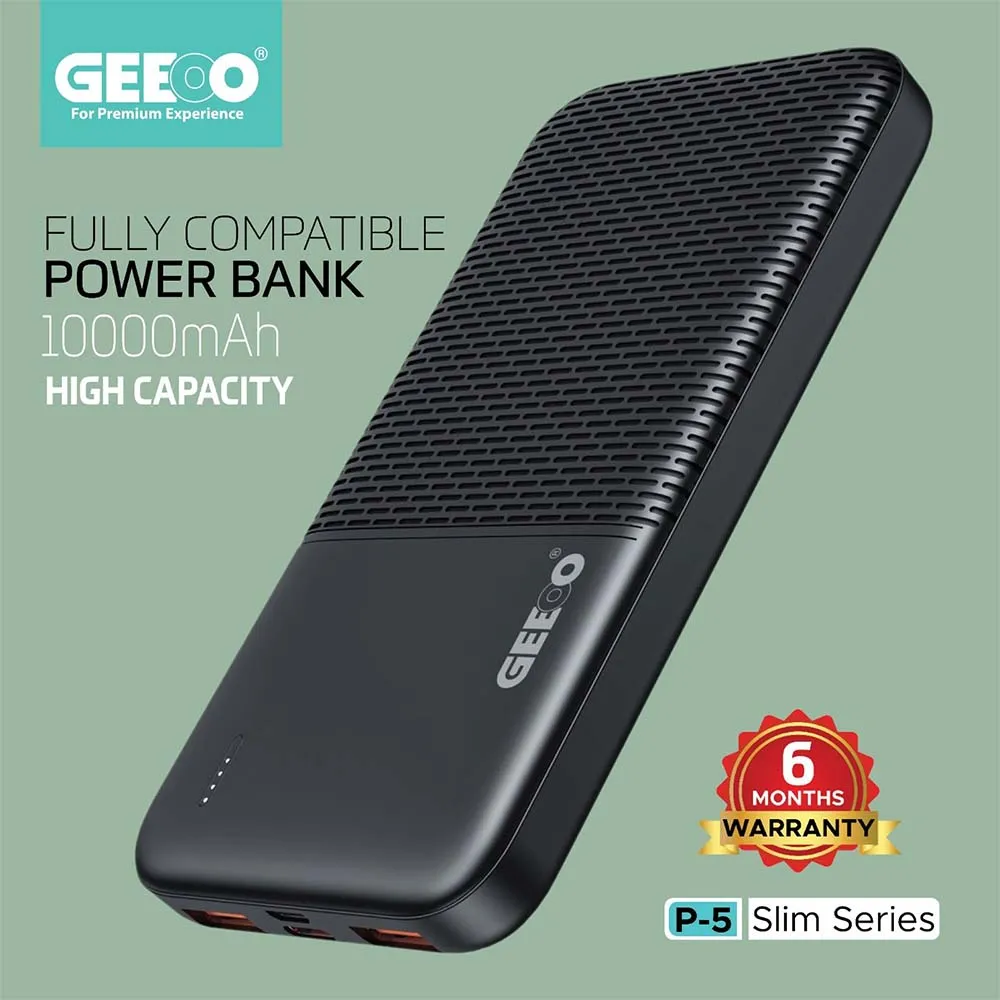 Geeoo P5 Fast Charging 10000Mah Power Bank Nn