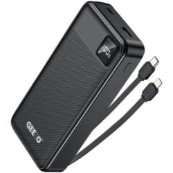 Geeoo P700 20,000mAh 22.5W Power Bank with Type C & Lightning Cable a
