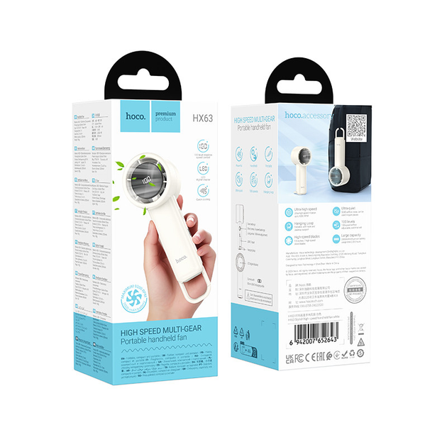Hoco Hx63 Hand Fan With Digital Display V