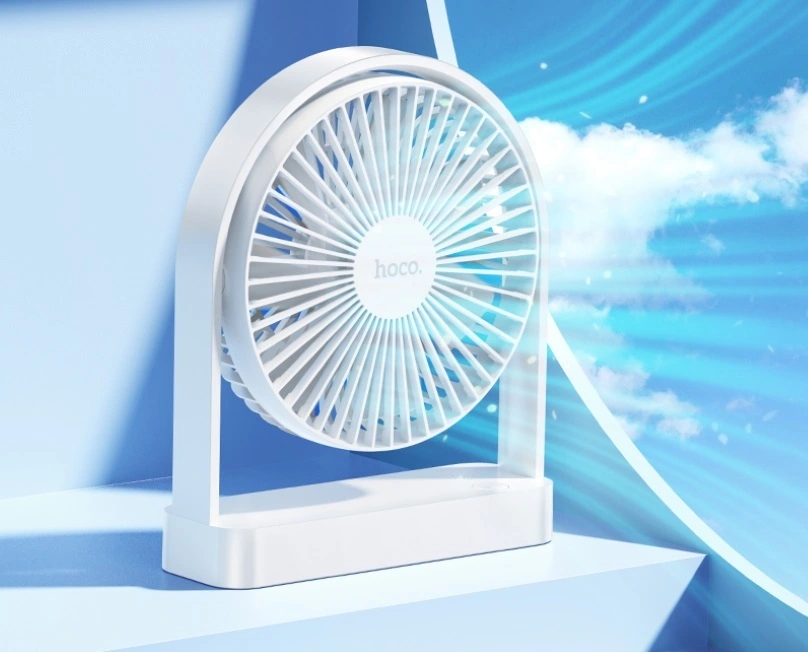 Hoco Hx65 Ultra Thin Rechargeable Table Fan B Hoco Hx65 Ultra Thin Rechargeable Table Fan B