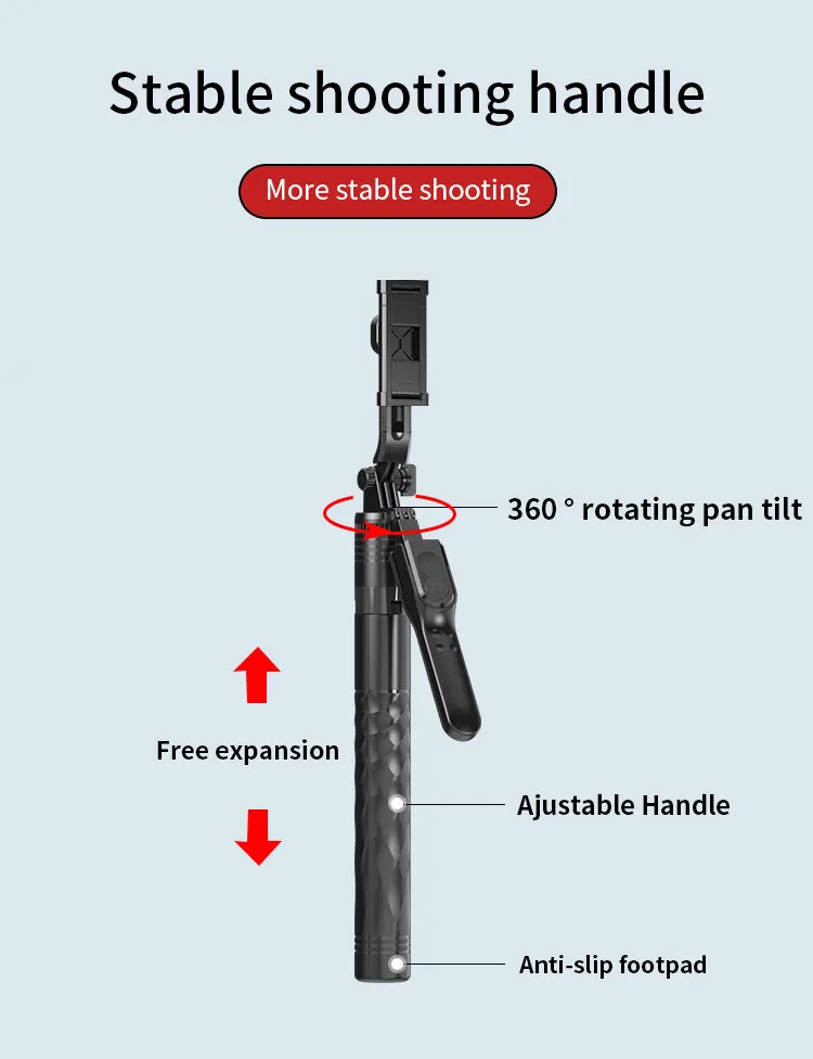 Jmary Kt 239 Camera Phone Selfie Stick Tripod B