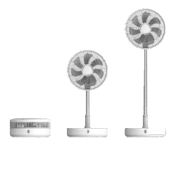 P30 Rechargeable 12 Inch Folding Desk Fan b