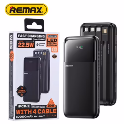 REMAX FCP 2 20000mAh Power Bank with 4 Built in Cables 5