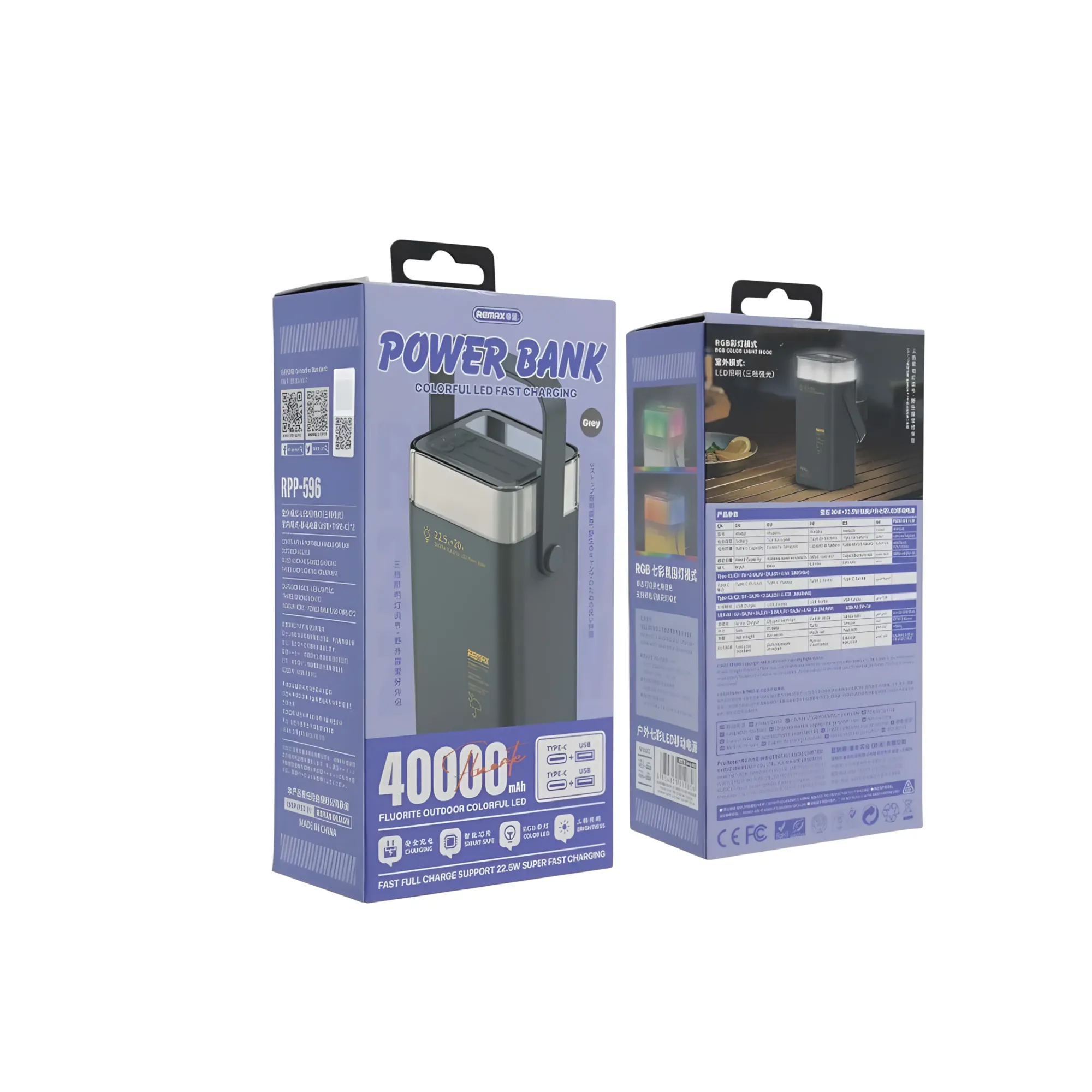 Remax Rpp 596 Fluorite Series 40000Mah 22 5W Fast Charging Power Bank B