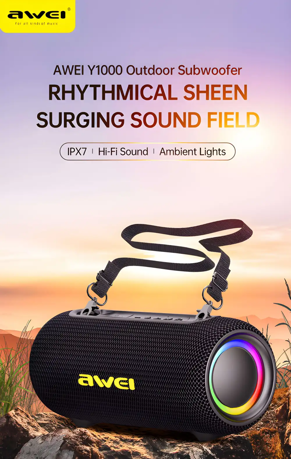 Awei Y1000 Stereo Sound Wireless Speaker A