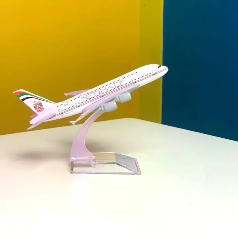 Etihad Airway A380 Metal Aircraft 16Cm
