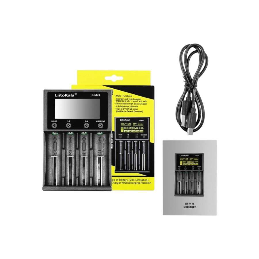 Liitokala Lii M4S 4 Slot Multifunctional Battery Charger A Liitokala Lii M4S 4 Slot Multifunctional Battery Charger A