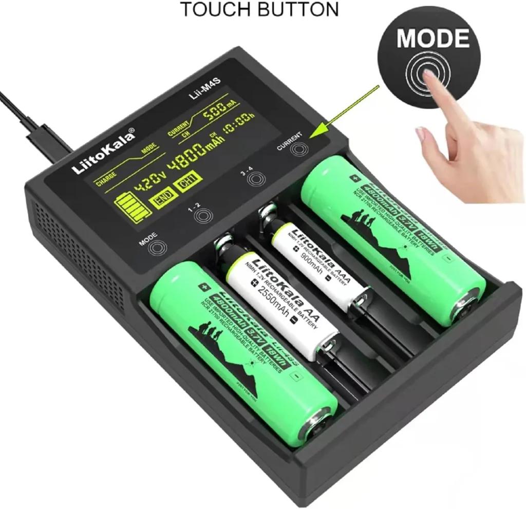 Liitokala Lii M4S 4 Slot Multifunctional Battery Charger C Liitokala Lii M4S 4 Slot Multifunctional Battery Charger C