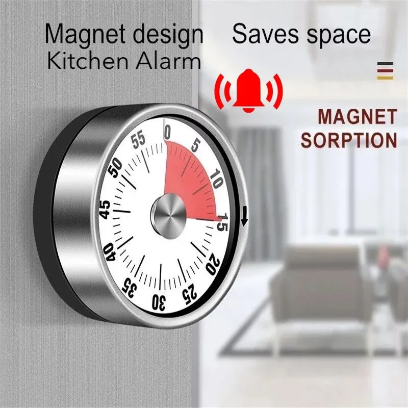 Mechanical Timer Kitchen Cooking Countdown Alarm Clock E
