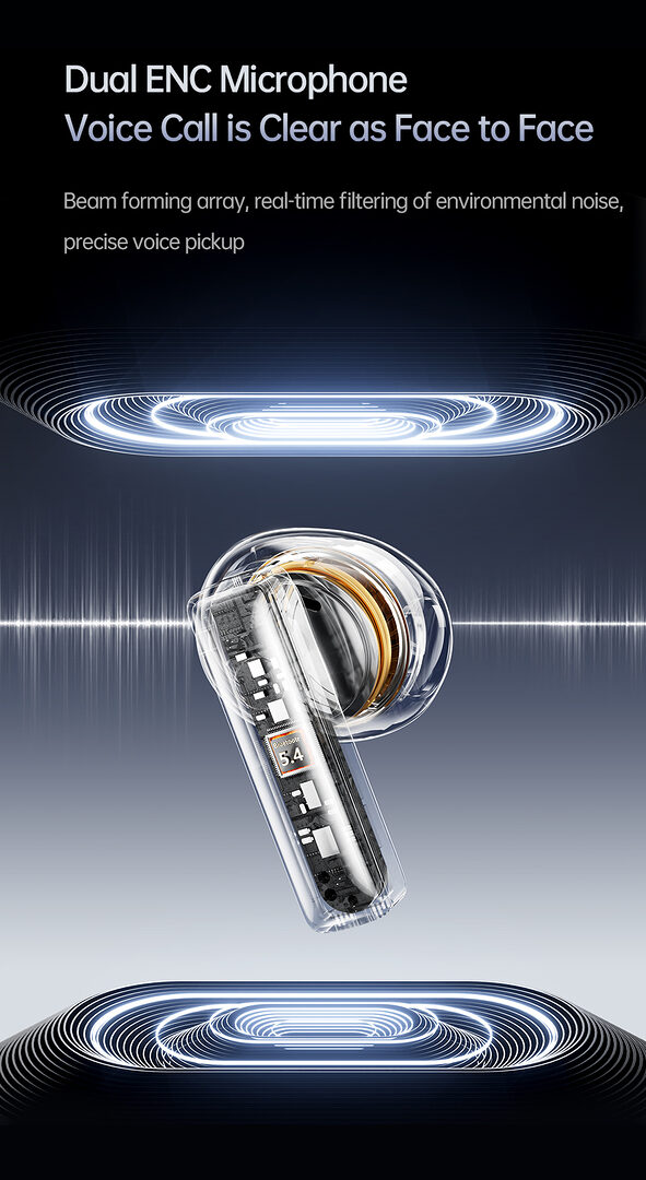 Awei Tp100 Enc Touch Screen Color Screen Bluetooth Headset F