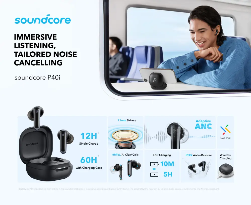 Anker Soundcore P40I Anc True Wireless Earbuds A