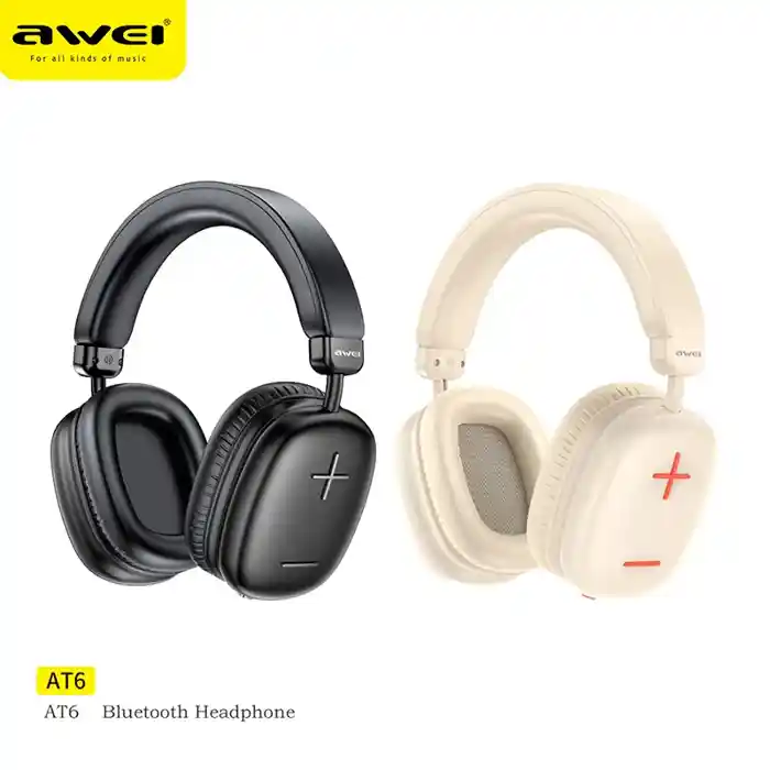 Awei At6 Wireless Stereo Overhead Headphone C