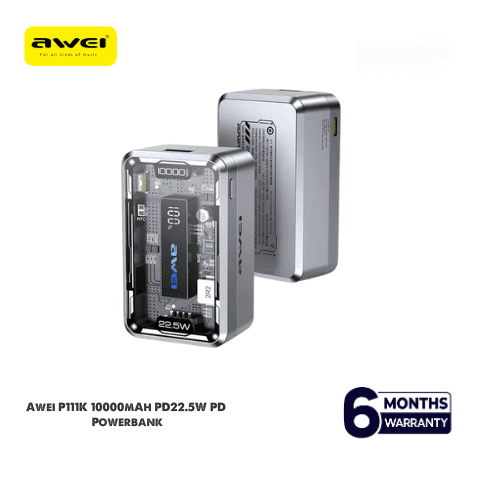 Awei P111K 10000Mah Pd22.5W Portable Power Bank Awei P111K 10000Mah Pd22.5W Portable Power Bank