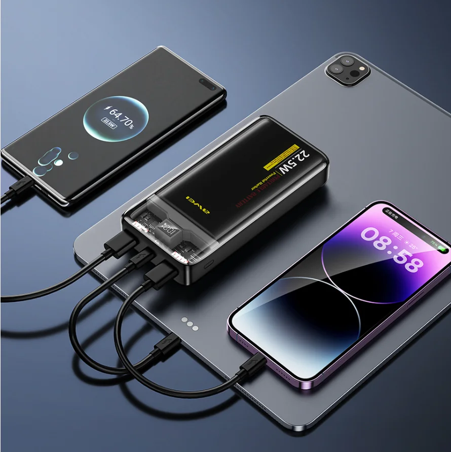 Awei P78K 20000Mah Pd22 5W Portable Fast Charging Power Bank C Awei P78K 20000Mah Pd22 5W Portable Fast Charging Power Bank C