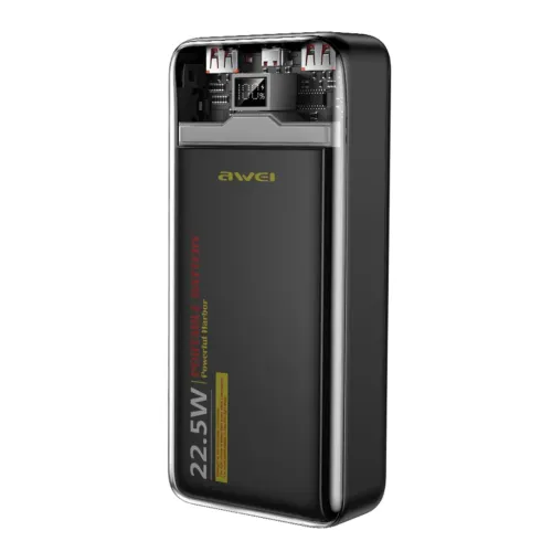 Awei P78K 20000Mah Pd22.5W Portable Fast Charging Power Bank Awei P78K 20000Mah Pd22.5W Portable Fast Charging Power Bank