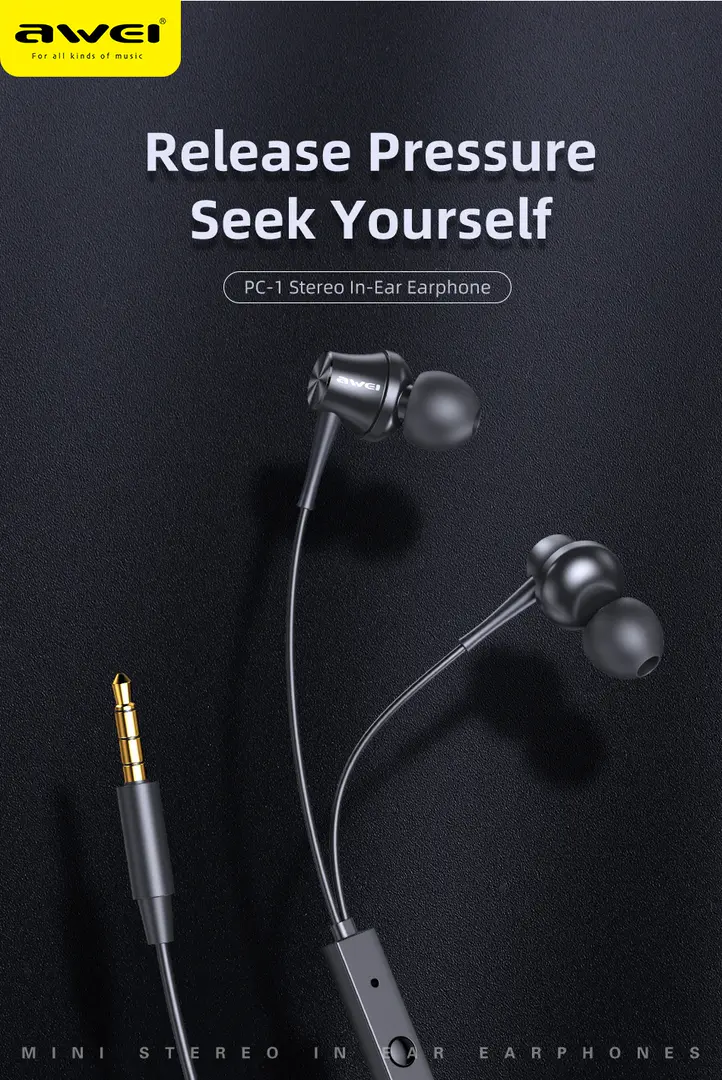 Awei Pc 1 3 5Mm In Ear Wired Earphones C