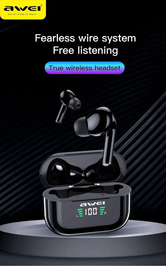 Awei T29P Wireless Bluetooth Earphones Tws A