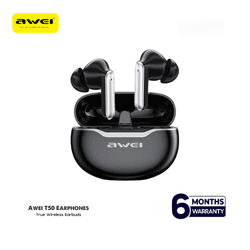 Awei T50 Wireless Headphones Bluetooth 5.3 Earbuds With Mic