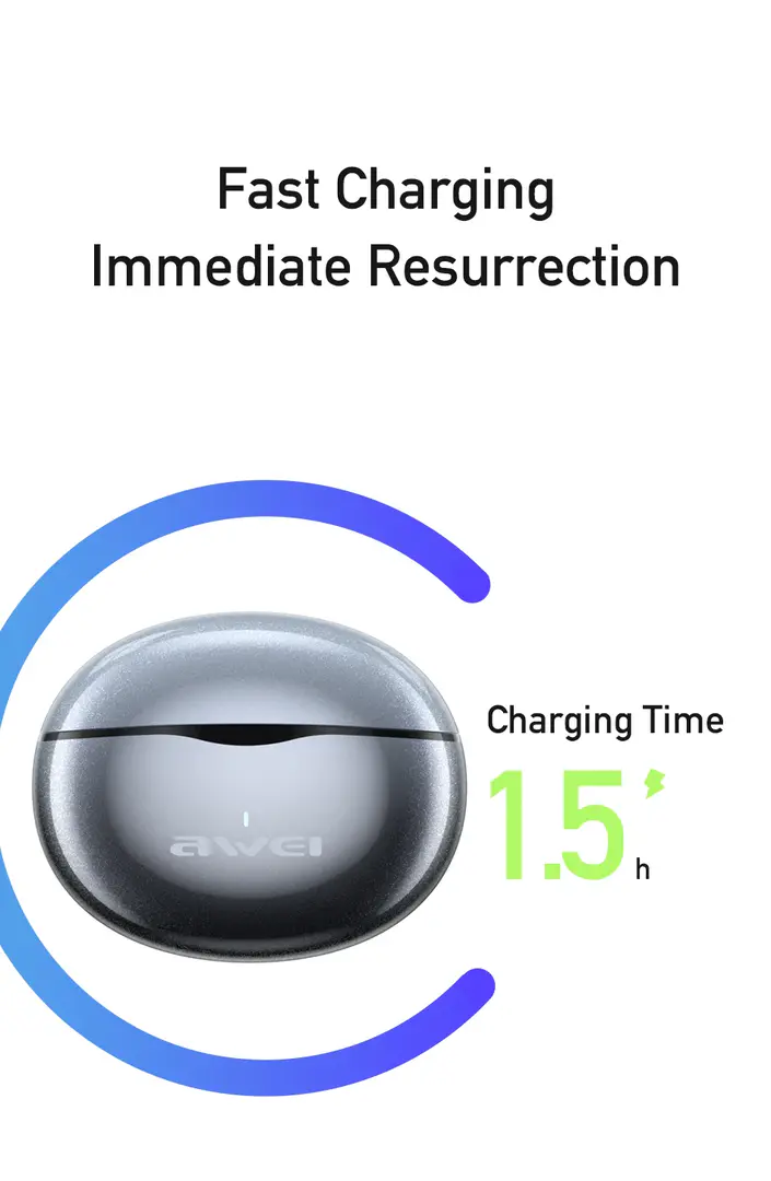 Awei T62 4 Mic Enc Earphones Bluetooth 5 3 Earbuds C Awei T62 4 Mic Enc Earphones Bluetooth 5 3 Earbuds C