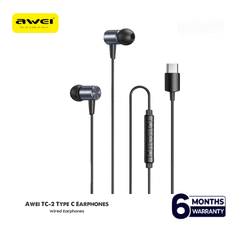 Awei TC 2 Type C Wired In Ear Earphones With Mic Control