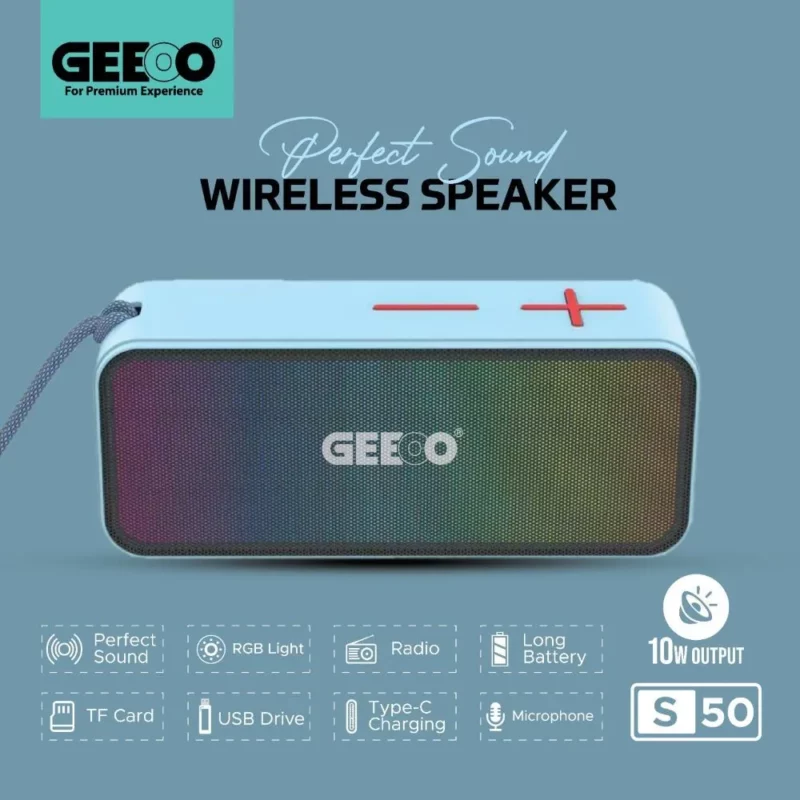 Geeoo S50 Rgb Wireless Speaker A Geeoo S50 Rgb Wireless Speaker A