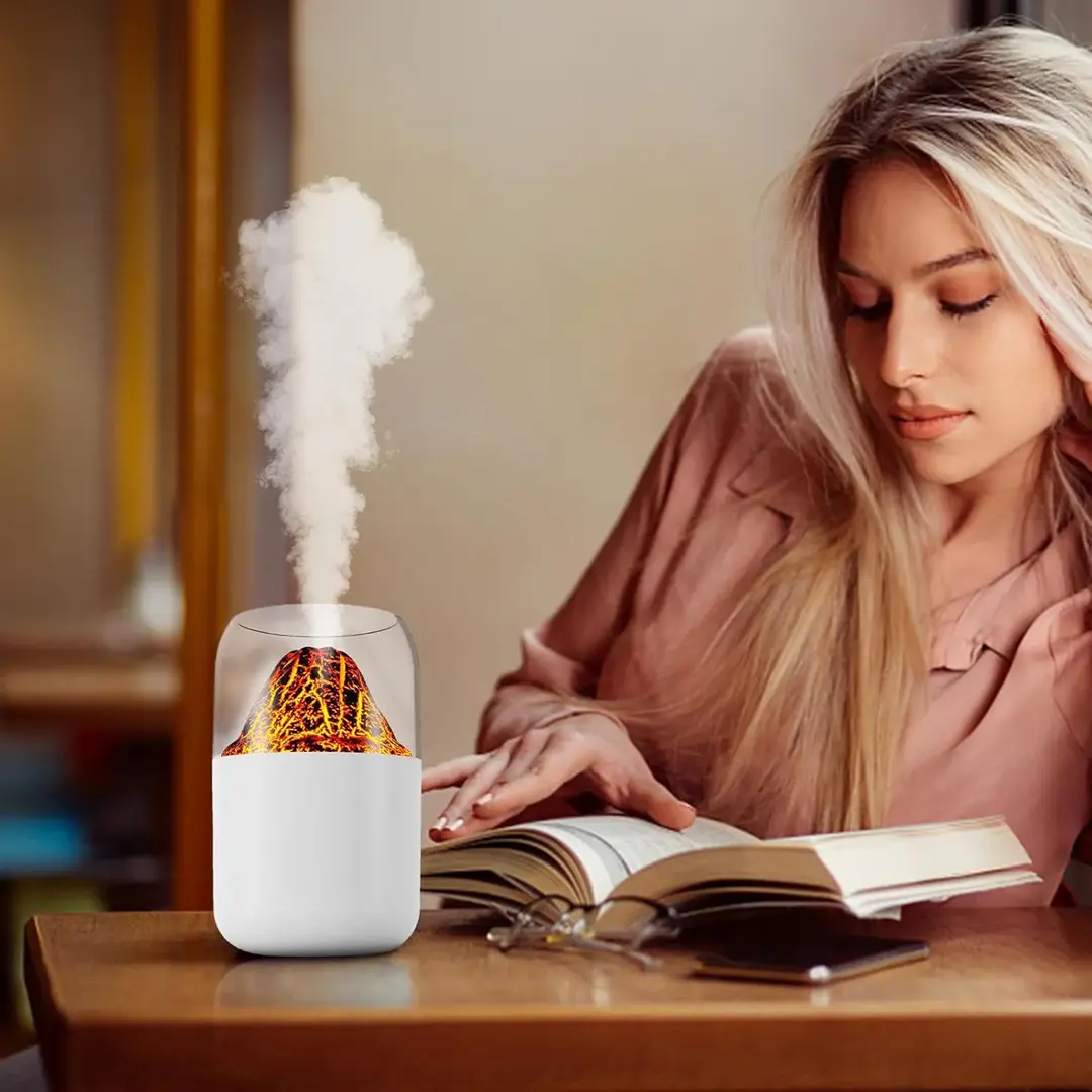 H05 Volcano Air Humidifier With Night Light – 180Ml A