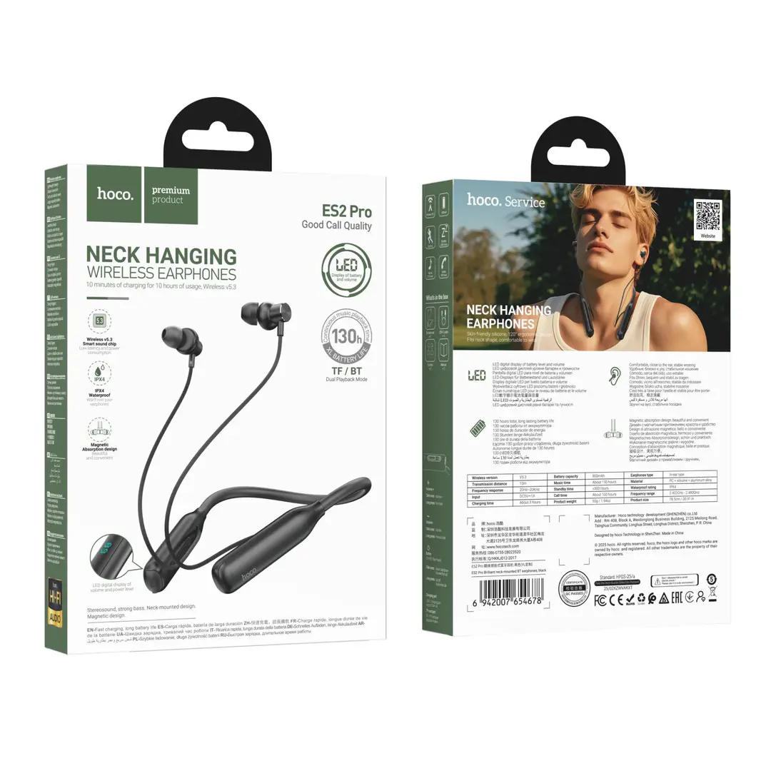 Hoco Es2 Pro Wireless Neckband C